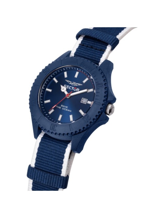 orologio uomo Sector R3251539001 Save the Ocean Mens Watch 43mm 5ATM
