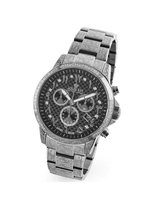 orologio uomo Louis XVI LXVI1095 Palais Royale Arabic Chronograph Mens Watch 43mm 10ATM