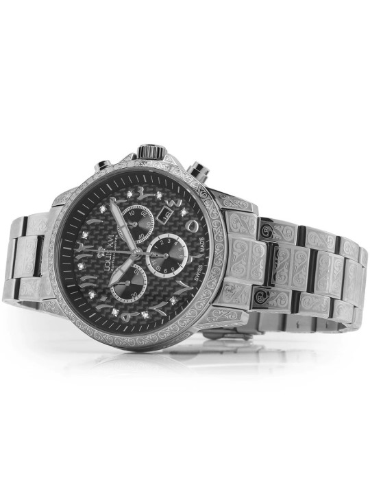 orologio uomo Louis XVI LXVI1095 Palais Royale Arabic Chronograph Mens Watch 43mm 10ATM