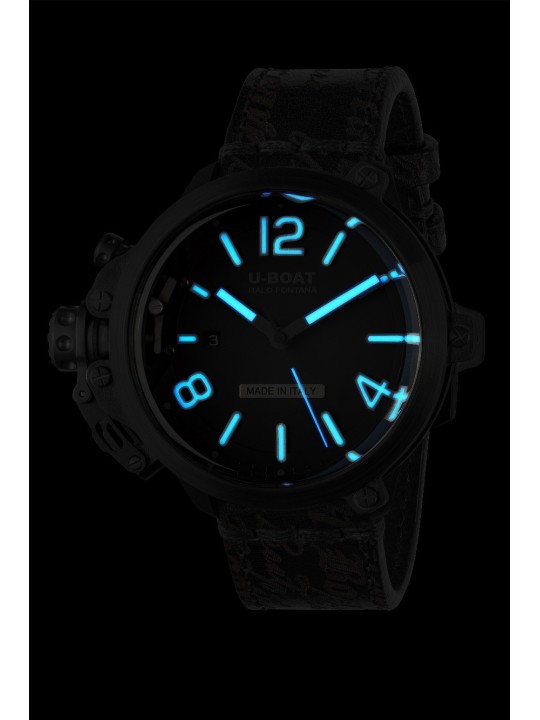 orologio uomo U-Boat 8806 Capsule 50 mm PVD BK BL Automatic Mens Watch 10ATM