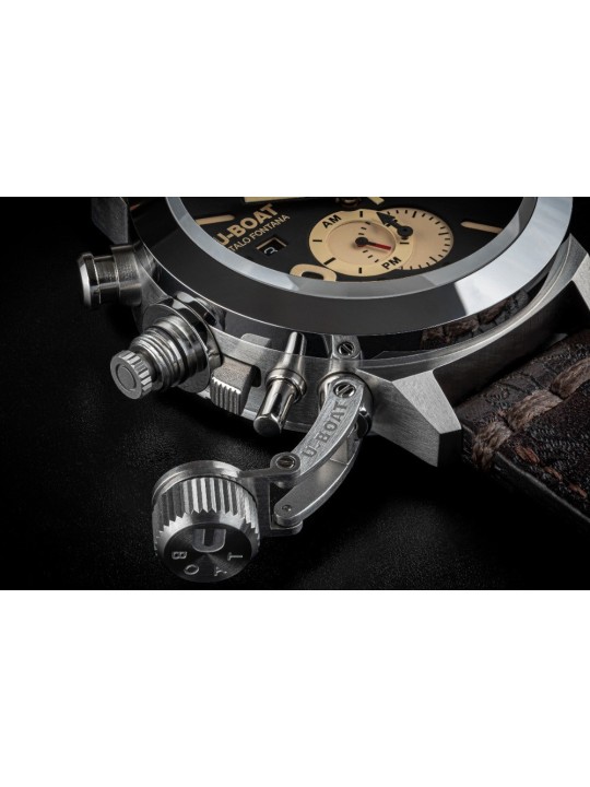 orologio uomo U-Boat 9567/A Classico 45 mm Tungsteno CAS 1 Mens Watch 10ATM