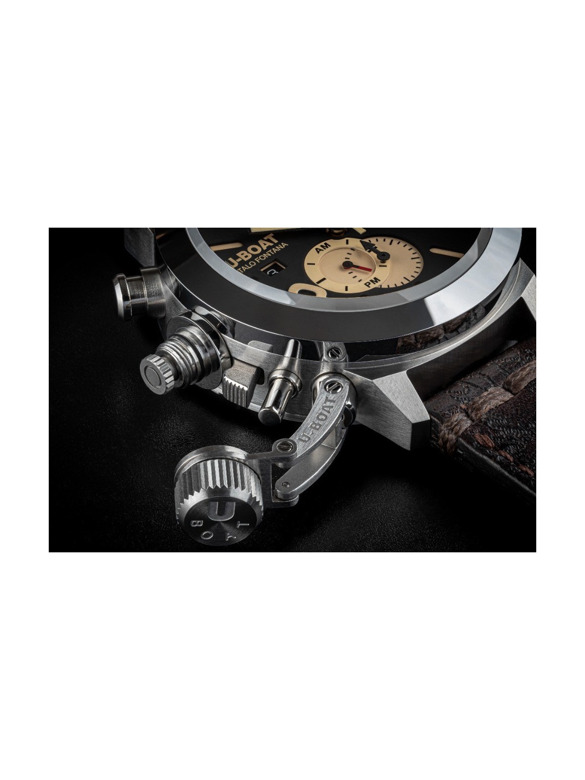 orologio uomo U-Boat 9567/A Classico 45 mm Tungsteno CAS 1 Mens Watch 10ATM