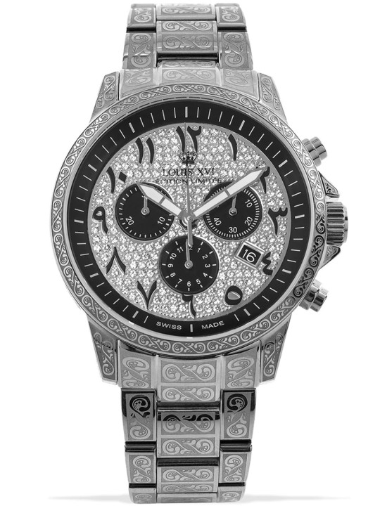 orologio uomo Louis XVI LXVI1097 Palais Royale Arabic Chronograph Mens Watch 43mm 10ATM