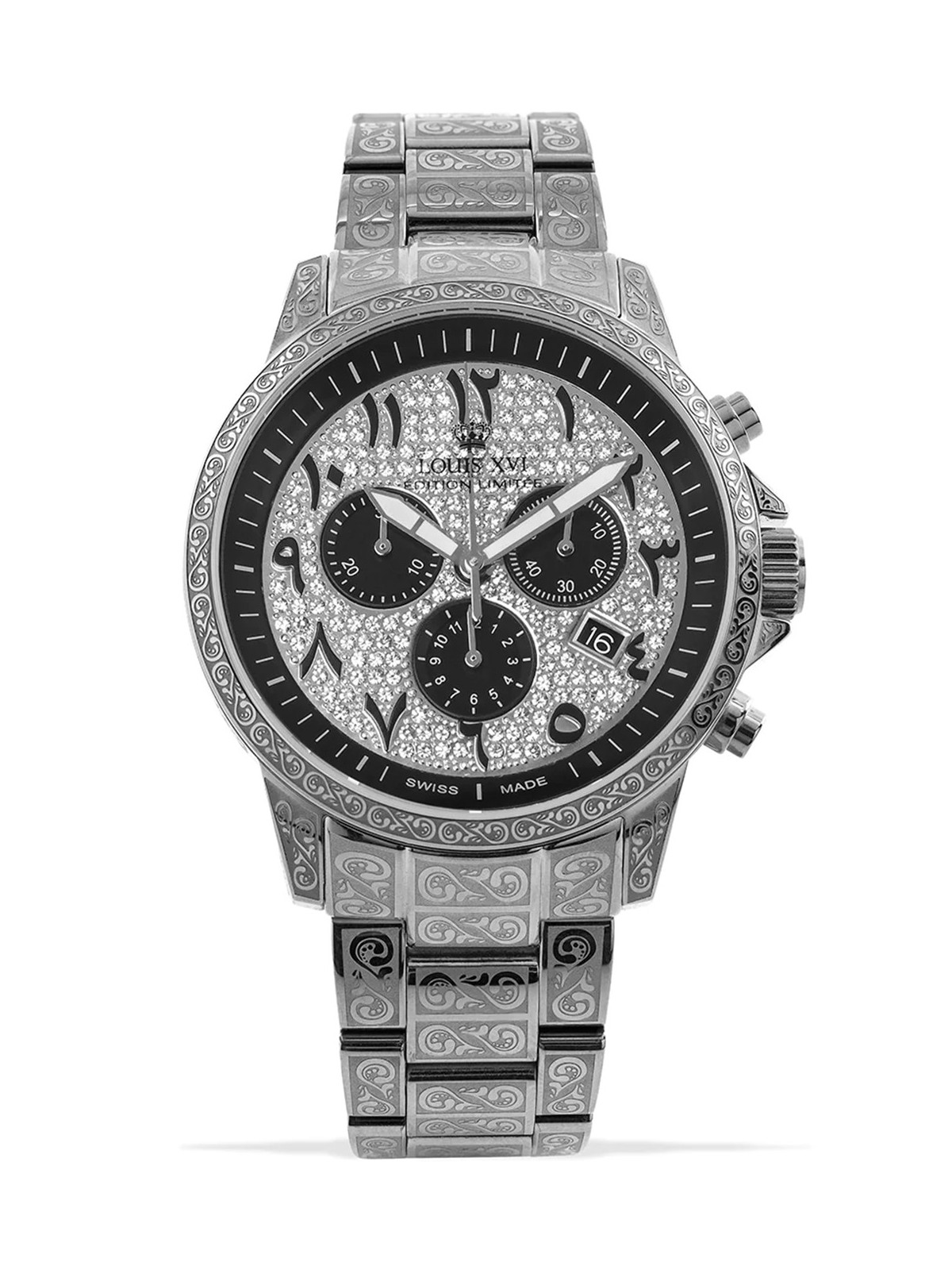 orologio uomo Louis XVI LXVI1097 Palais Royale Arabic Chronograph Mens Watch 43mm 10ATM