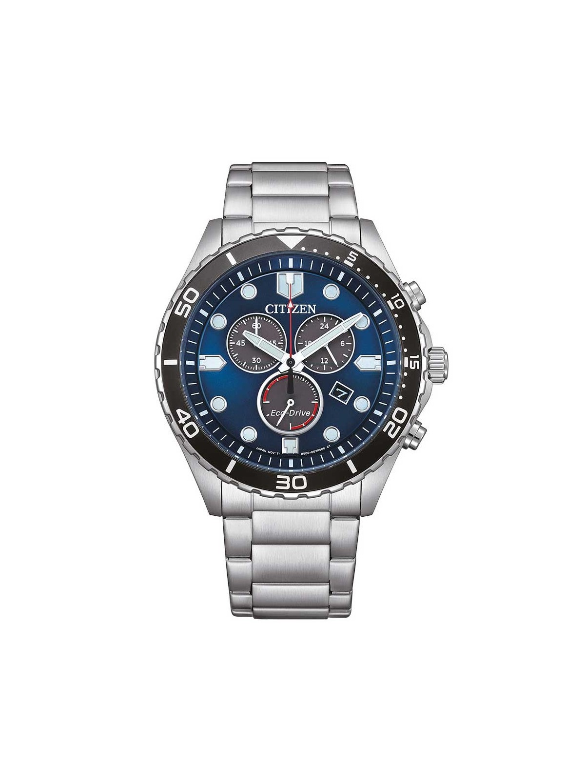 orologio uomo Citizen AT2560-84L Mens Watch Eco-Drive Chronograph 43mm 10ATM