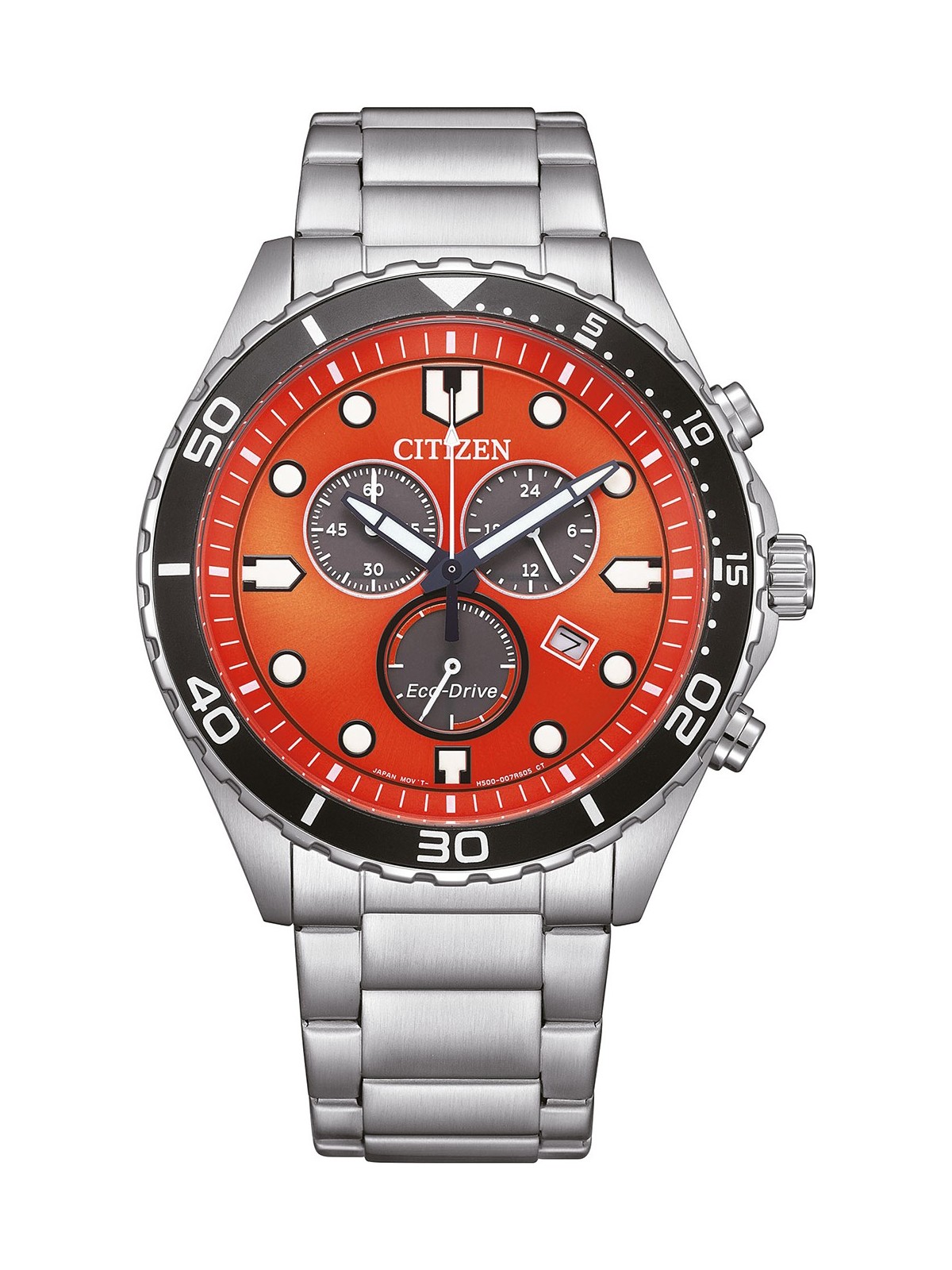 orologio uomo Citizen AT2560-84X Mens Watch Eco-Drive Chronograph 43mm 10ATM