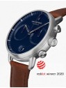 orologio uomo Nordgreen PI42SILEBRNA Mens Watch Pioneer Chronograph 42mm 5ATM