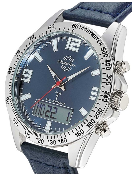 orologio uomo Master Time MTGA-10876-32L Mens Watch Sporty Big Date Chronograph 42mm 5ATM