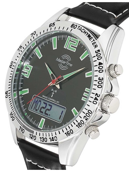 orologio uomo Master Time MTGA-10873-22L Mens Watch Sporty Big Date Chronograph 42mm 5ATM