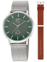 orologio uomo ETT Eco Tech Time EGS-11622-81MS Mens Watch Atacama Solar Radio Controlled 40mm 5ATM