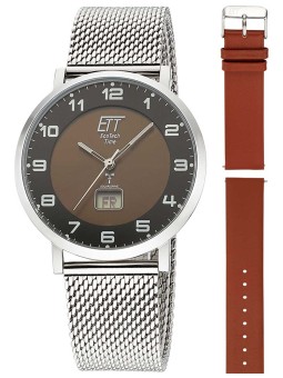 orologio uomo ETT Eco Tech Time EGS-11624-22MS Mens Watch Atacama Solar Radio Controlled 40mm 5ATM