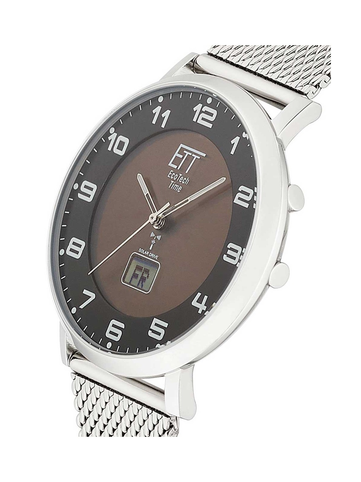 orologio uomo ETT Eco Tech Time EGS-11624-22MS Mens Watch Atacama Solar Radio Controlled 40mm 5ATM
