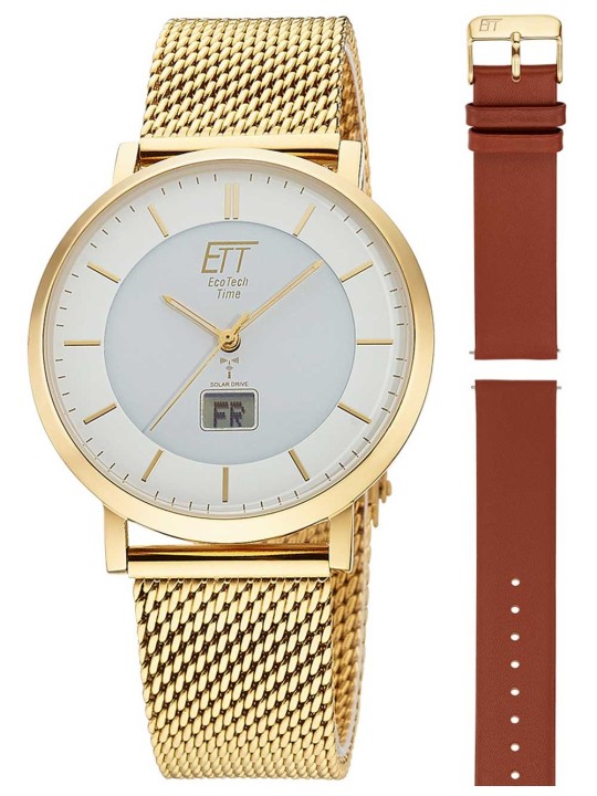 orologio uomo ETT Eco Tech Time EGS-11623-11MS Mens Watch Atacama Solar Radio Controlled 40mm 5ATM