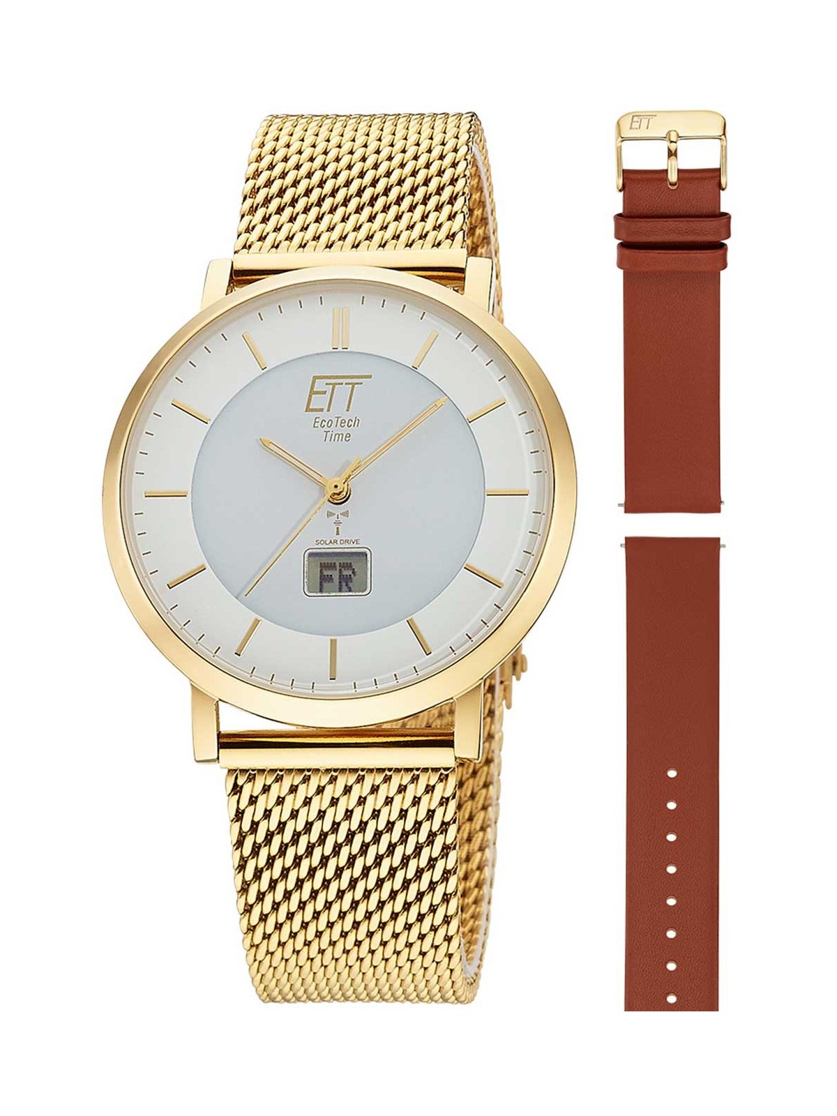 orologio uomo ETT Eco Tech Time EGS-11623-11MS Mens Watch Atacama Solar Radio Controlled 40mm 5ATM