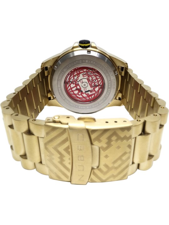 orologio uomo Nubeo NB-6082-SI-33 Mens Watch Quasar Automatic Limited 48mm 20ATM
