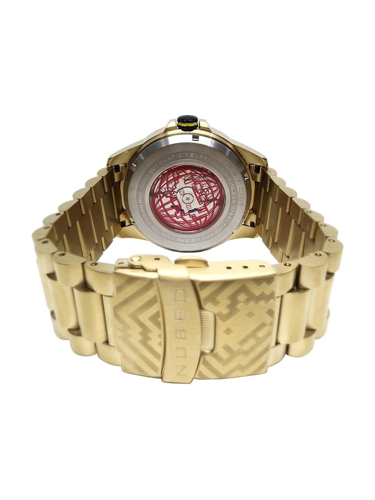 orologio uomo Nubeo NB-6082-SI-33 Mens Watch Quasar Automatic Limited 48mm 20ATM