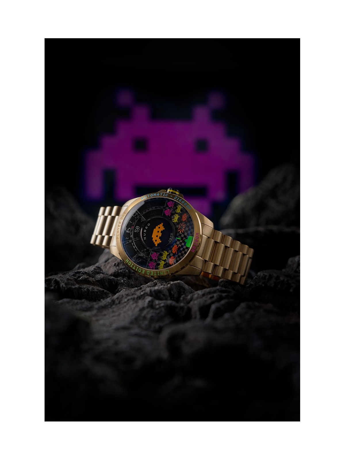 orologio uomo Nubeo NB-6082-SI-33 Mens Watch Quasar Automatic Limited 48mm 20ATM