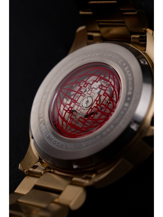 orologio uomo Nubeo NB-6082-SI-33 Mens Watch Quasar Automatic Limited 48mm 20ATM