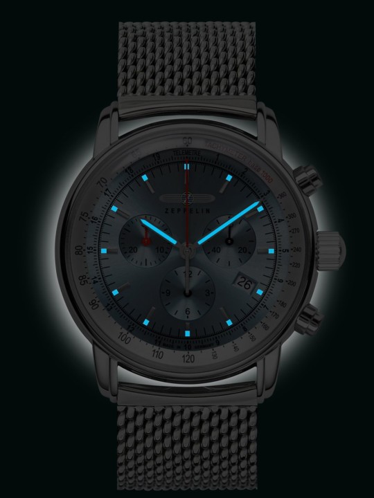 orologio uomo Zeppelin 8886M-3 LZ-14 Marine