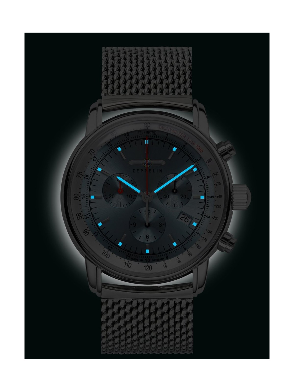 orologio uomo Zeppelin 8886M-3 LZ-14 Marine