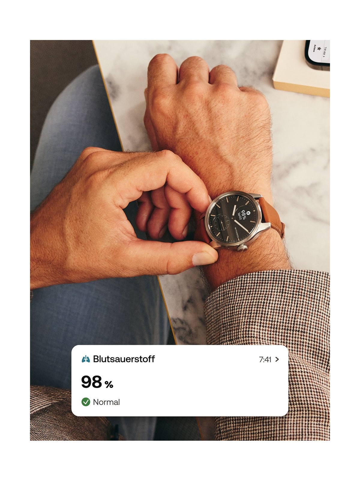 Withings HWA10-model 4-All-Int ScanWatch 2 Black 42 mm 5ATM
