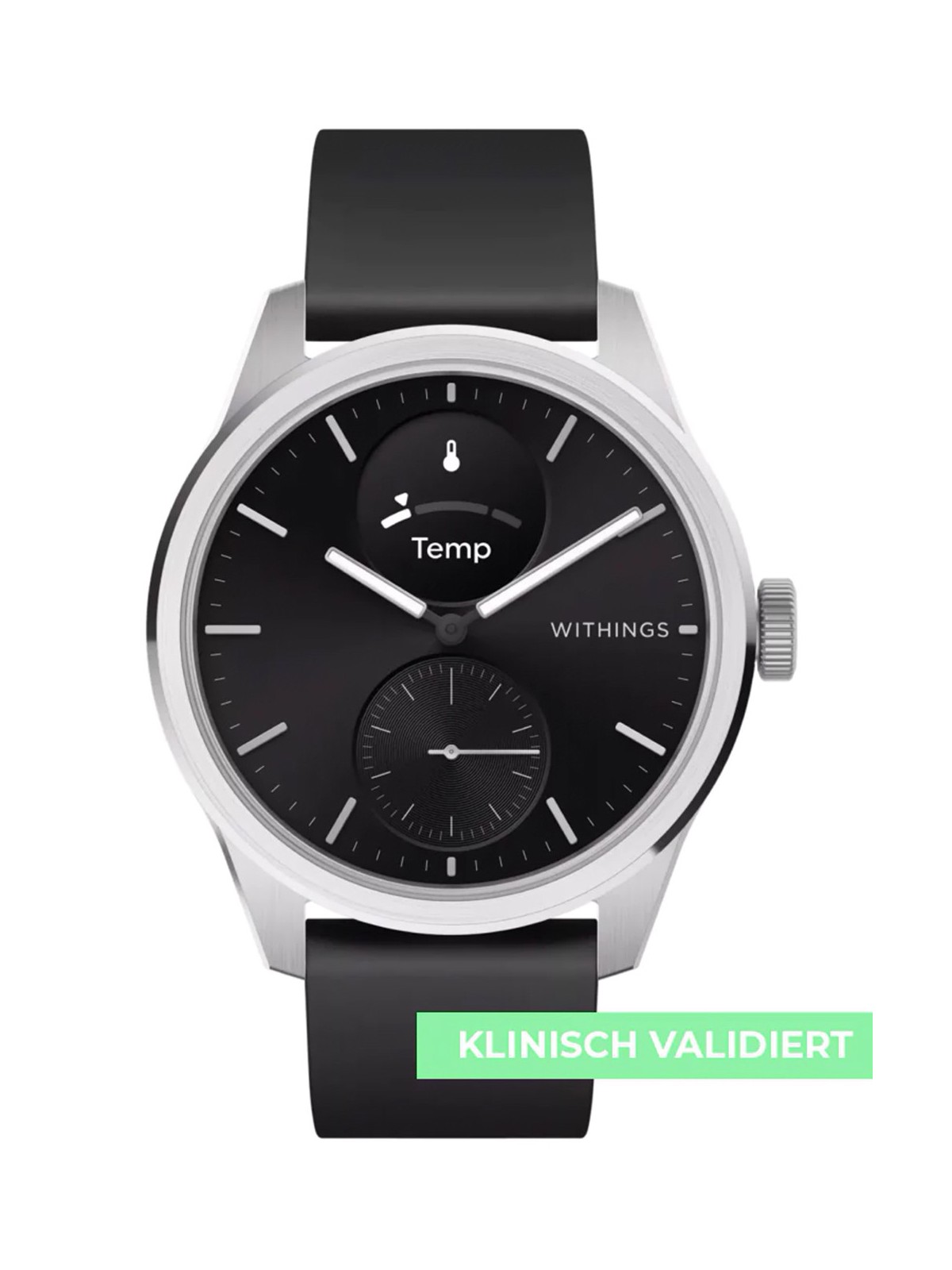 Withings HWA10-model 4-All-Int ScanWatch 2 Black 42 mm 5ATM