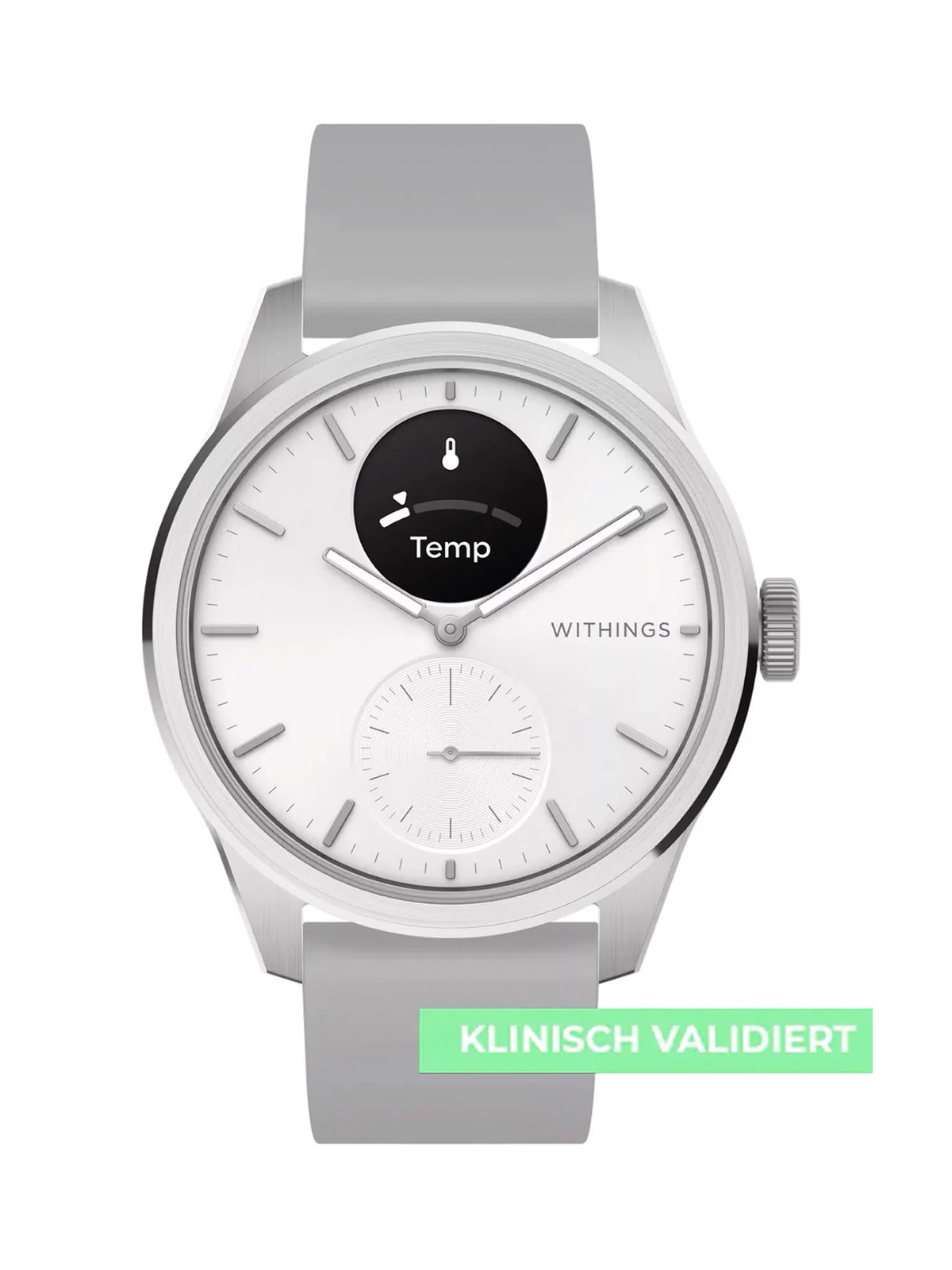 Withings HWA10-model 5-All-Int ScanWatch 2 White 42 mm 5ATM
