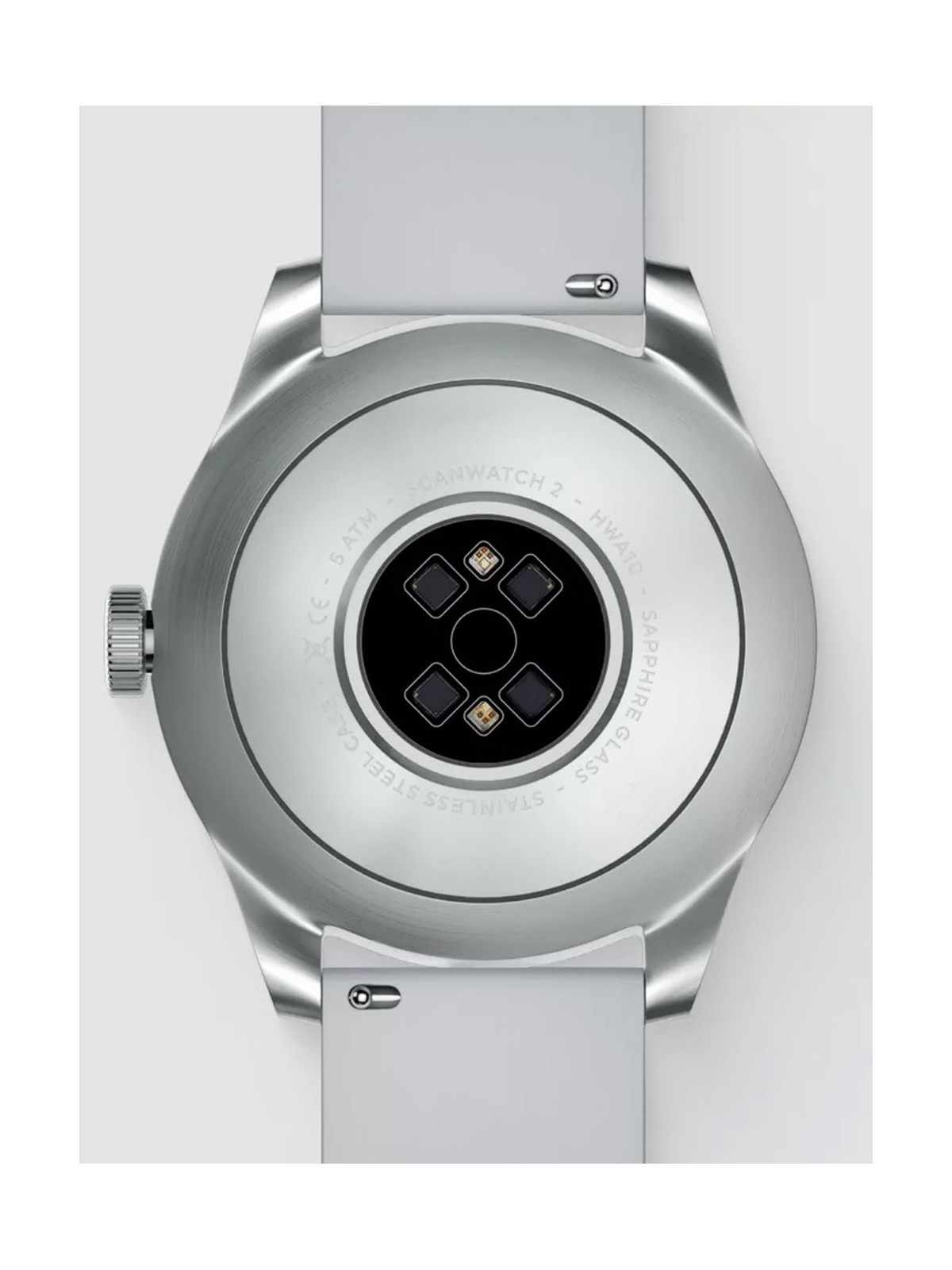 Withings HWA10-model 5-All-Int ScanWatch 2 White 42 mm 5ATM