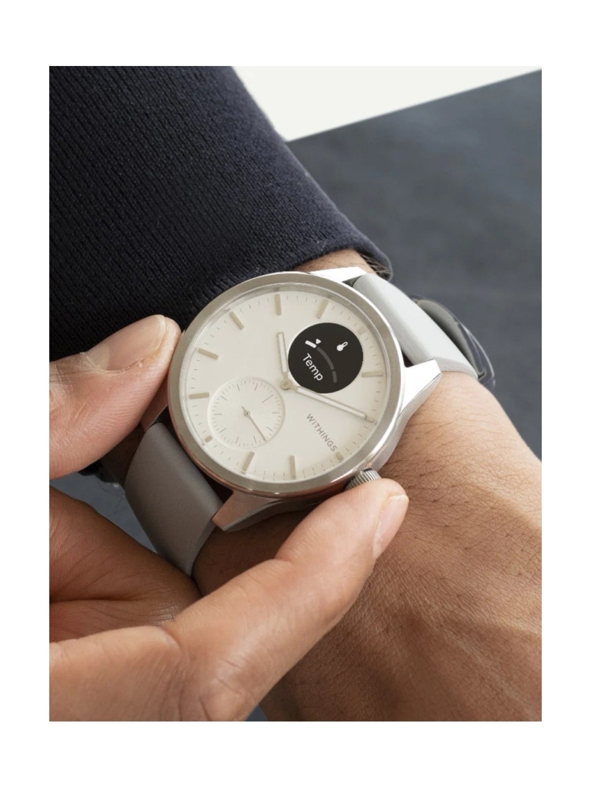 Withings HWA10-model 5-All-Int ScanWatch 2 White 42 mm 5ATM