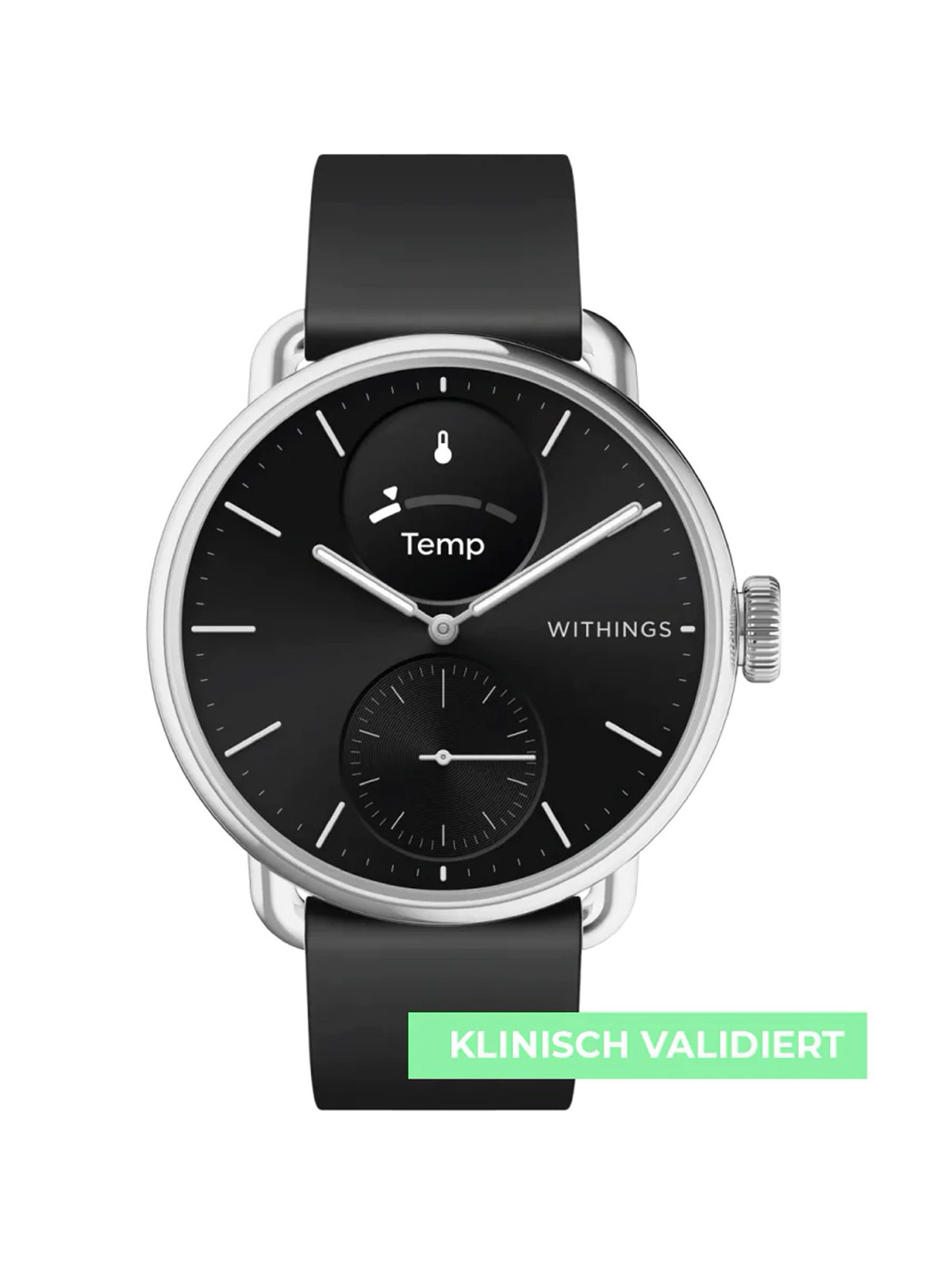 Withings HWA10-model 1-All-Int ScanWatch 2 Black 38 mm 5ATM