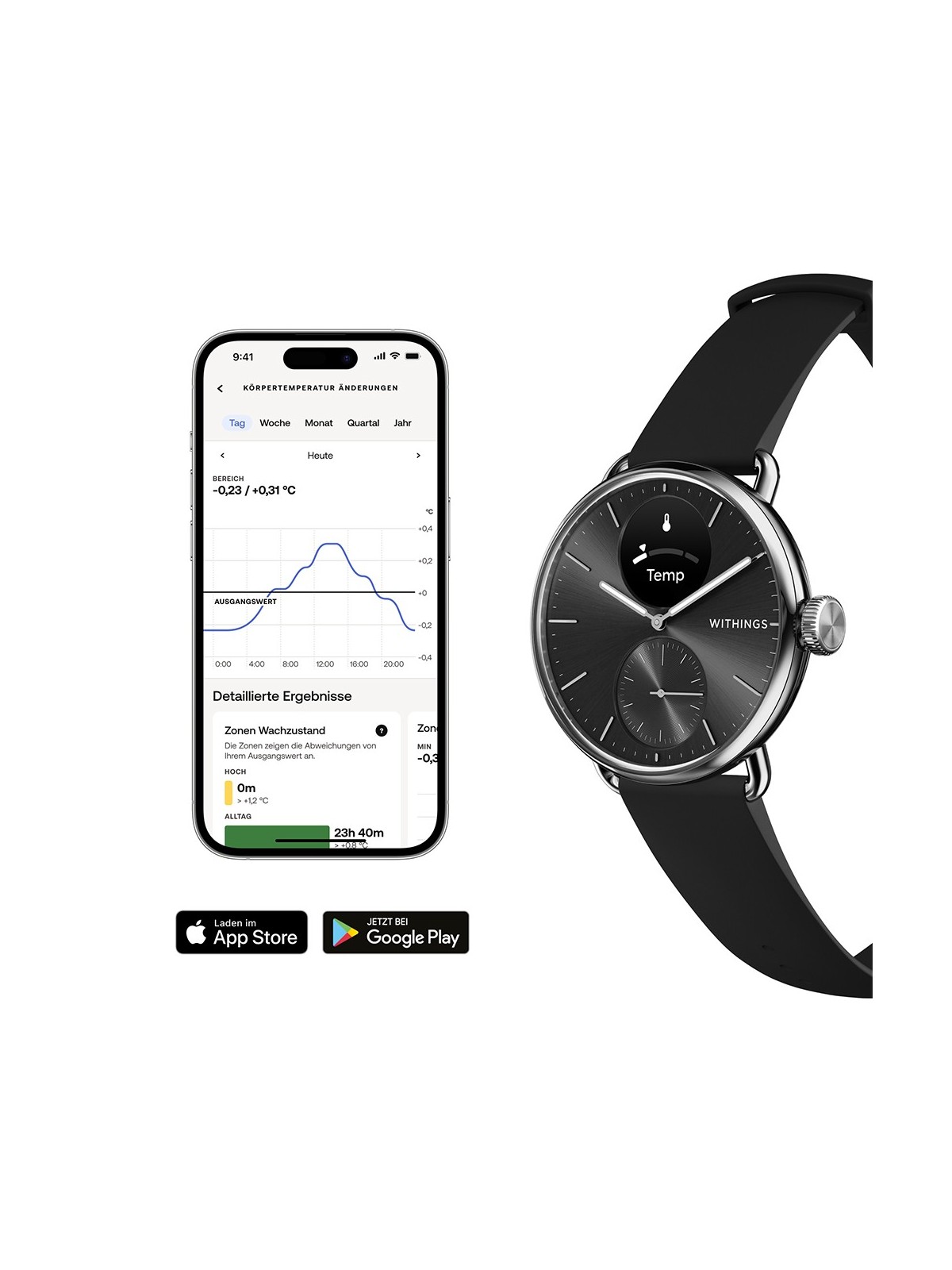 Withings HWA10-model 1-All-Int ScanWatch 2 Black 38 mm 5ATM