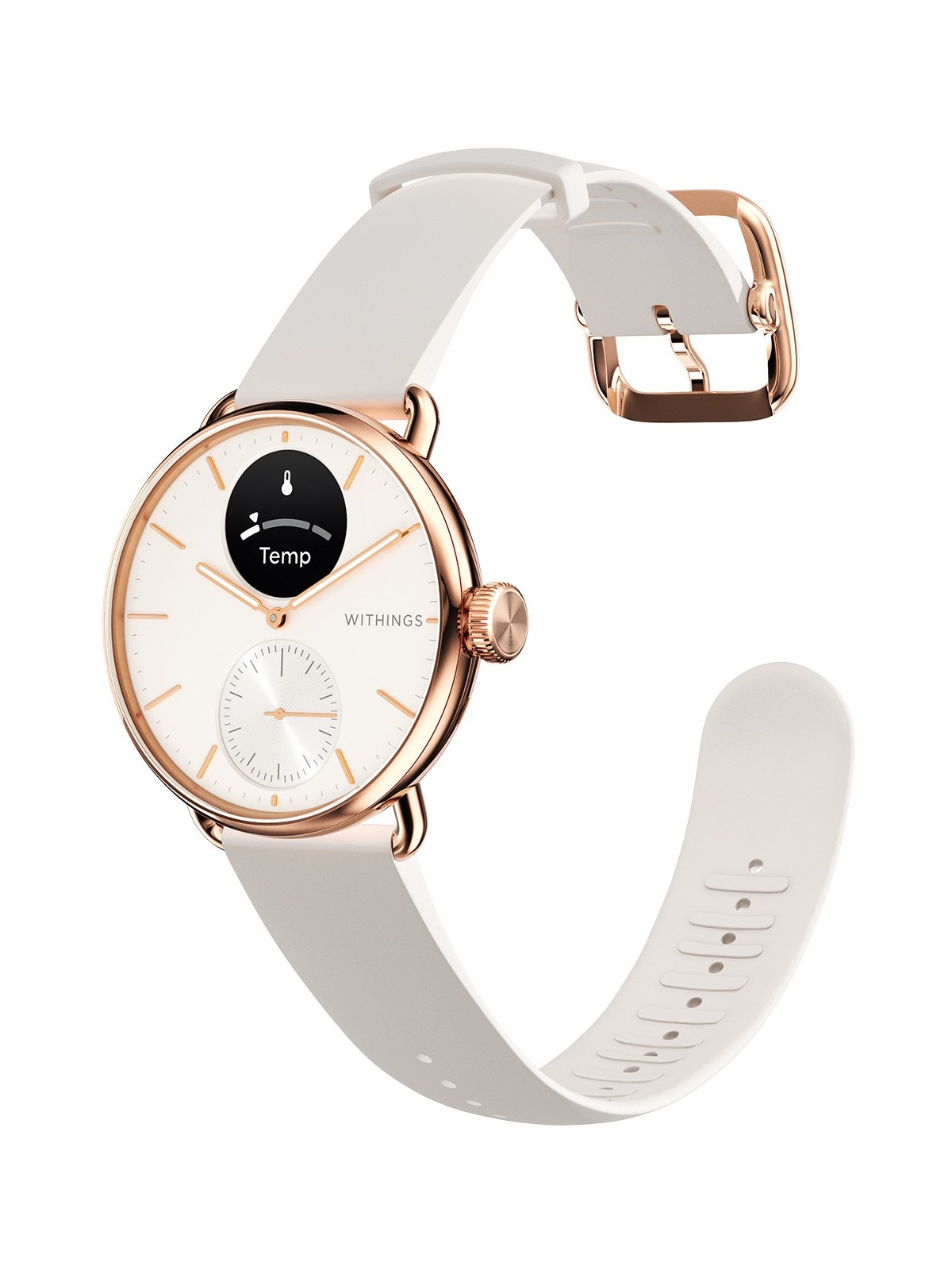 Withings HWA10-model 3-All-Int ScanWatch 2 Sand 38 mm 5ATM