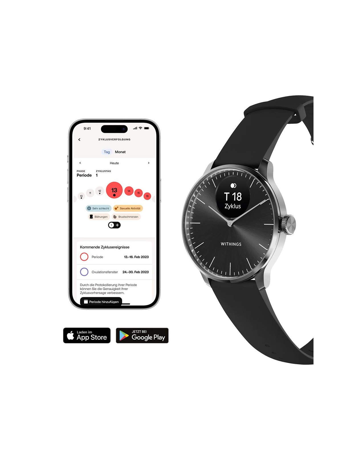 Withings HWA11-model 5-All-Int ScanWatch Light Black 37 mm 5ATM
