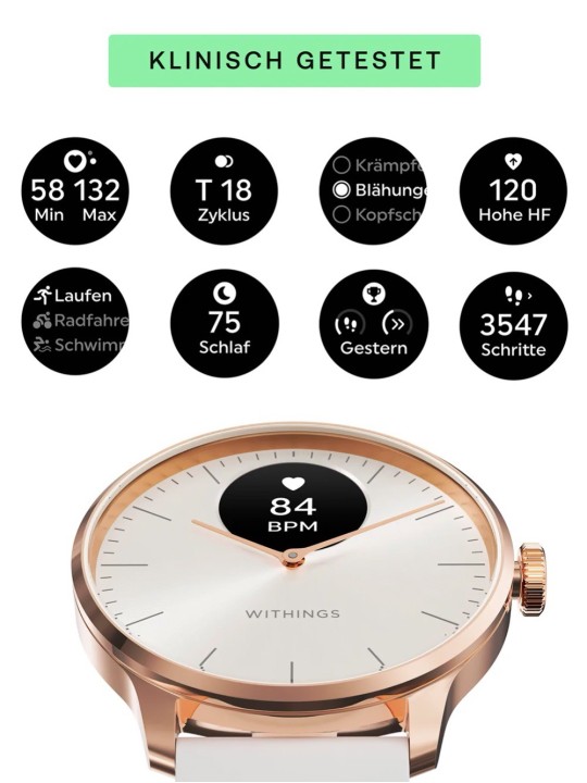 Withings HWA11-model 1-All-Int ScanWatch Light Sand 37 mm 5ATM