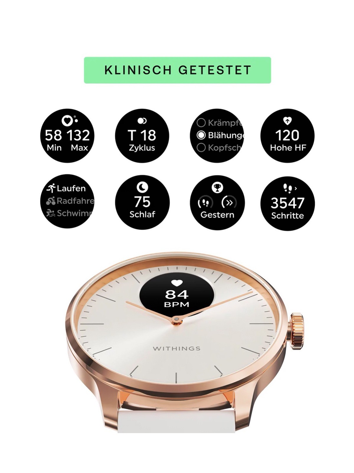 Withings HWA11-model 1-All-Int ScanWatch Light Sand 37 mm 5ATM
