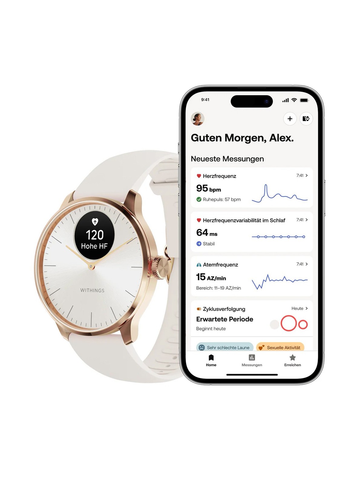 Withings HWA11-model 1-All-Int ScanWatch Light Sand 37 mm 5ATM