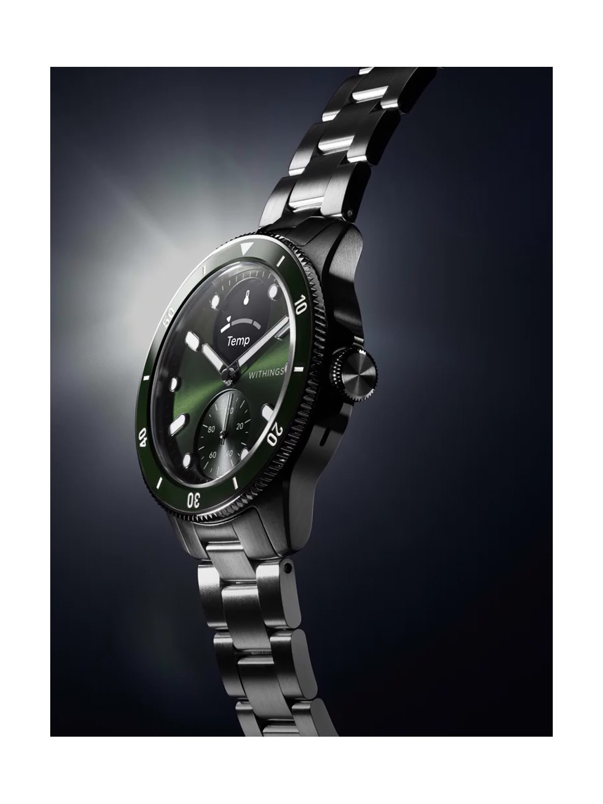 Withings HWA10-model 8-All-Int ScanWatch Nova Green 43mm 10ATM
