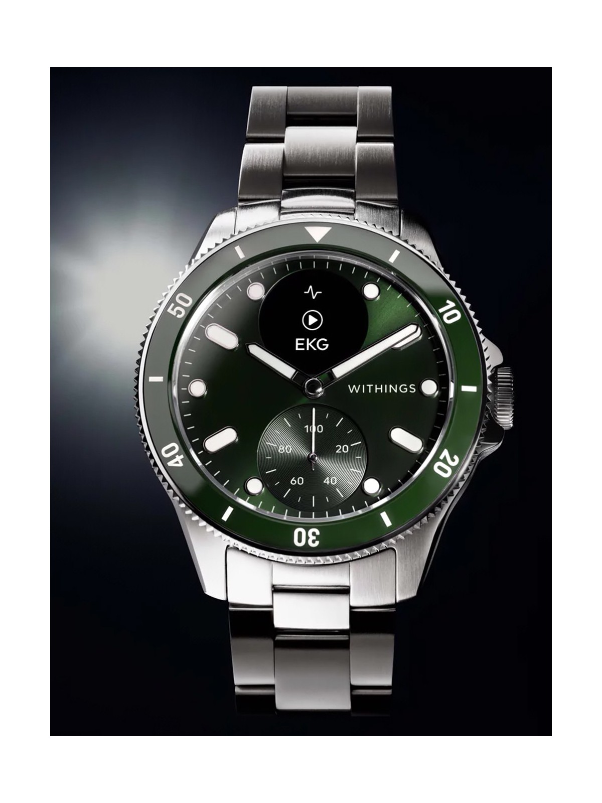 Withings HWA10-model 8-All-Int ScanWatch Nova Green 43mm 10ATM