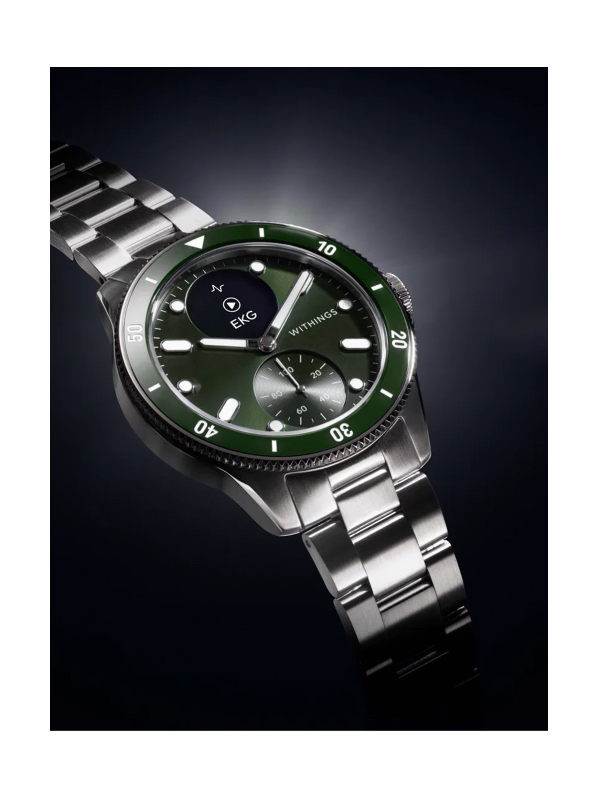 Withings HWA10-model 8-All-Int ScanWatch Nova Green 43mm 10ATM