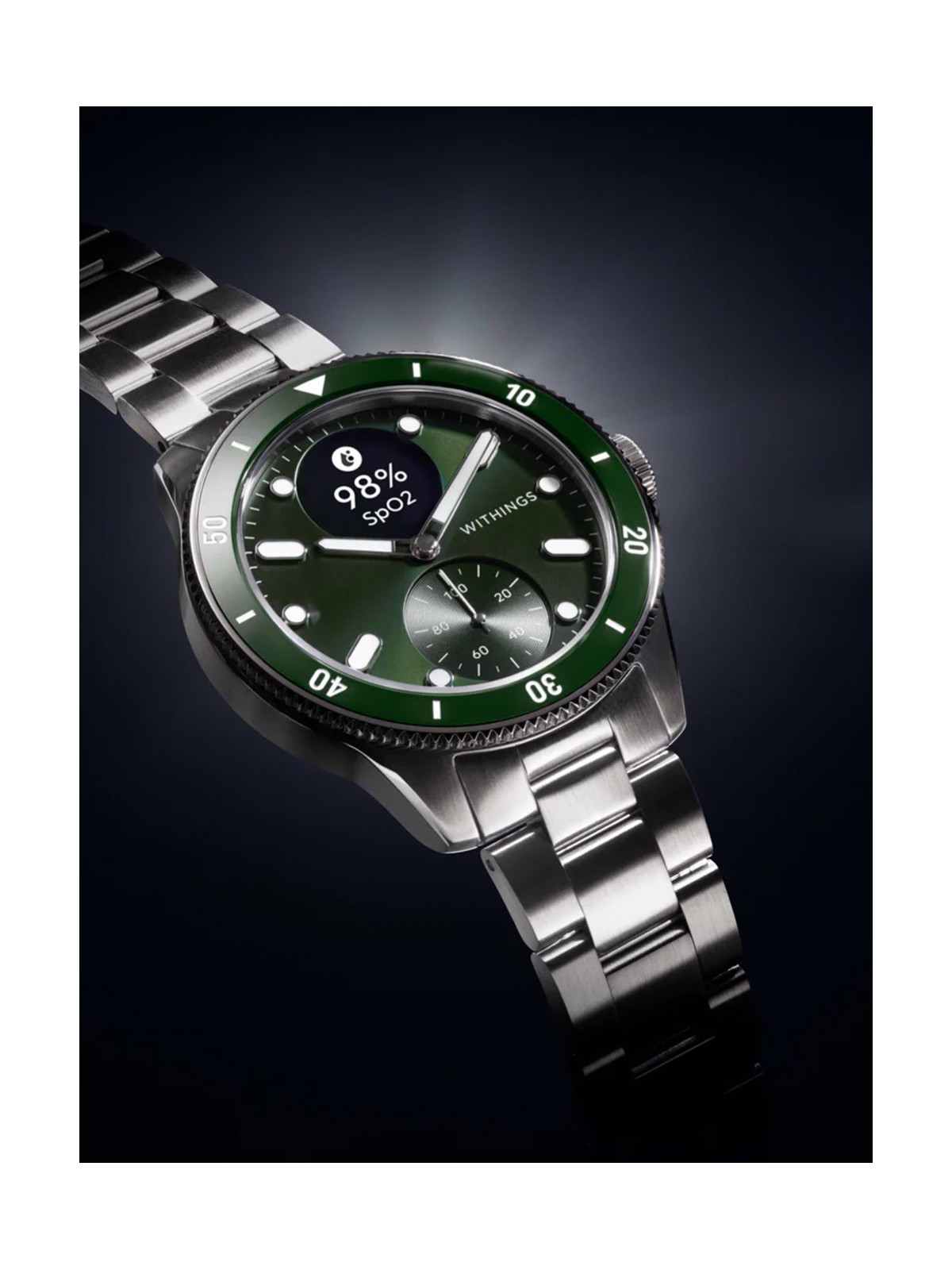 Withings HWA10-model 8-All-Int ScanWatch Nova Green 43mm 10ATM