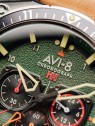 orologio uomo AVI-8 AV-4100-01 Mens Watch Hawker Hunter Dual Time Chronograph 43mm 5ATM