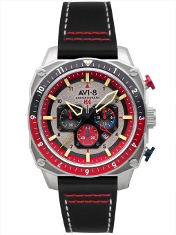 orologio uomo AVI-8 AV-4100-03 Mens Watch Hawker Hunter Dual Time Chronograph 43mm 5ATM