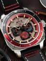 orologio uomo AVI-8 AV-4100-03 Mens Watch Hawker Hunter Dual Time Chronograph 43mm 5ATM