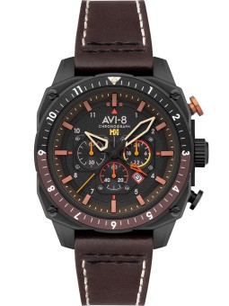orologio uomo AVI-8 AV-4100-08 Mens Watch Hawker Hunter Dual Time Chronograph 43mm 5ATM