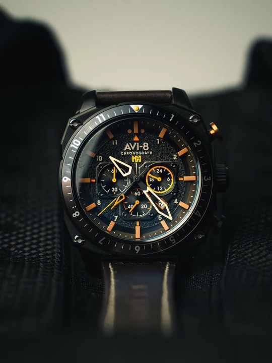 orologio uomo AVI-8 AV-4100-08 Mens Watch Hawker Hunter Dual Time Chronograph 43mm 5ATM