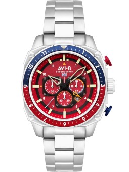 orologio uomo AVI-8 AV-4100-22 Mens Watch Hawker Hunter Dual Time Chronograph 43mm 5ATM