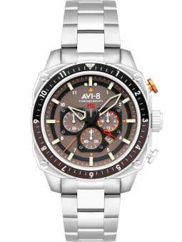 orologio uomo AVI-8 AV-4100-33 Mens Watch Hawker Hunter Dual Time Chronograph 43mm 5ATM