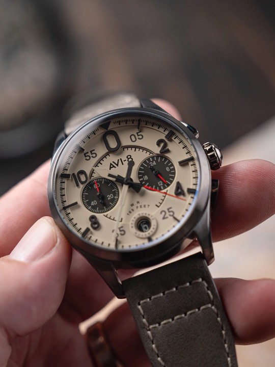orologio uomo AVI-8 AV-4089-06 Mens Watch Spitfire Lock Chronograph 42mm 5ATM