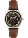 orologio uomo AVI-8 AV-4101-0B Mens Watch Hawker Hurricane McKellar Dual Time 44mm 5ATM