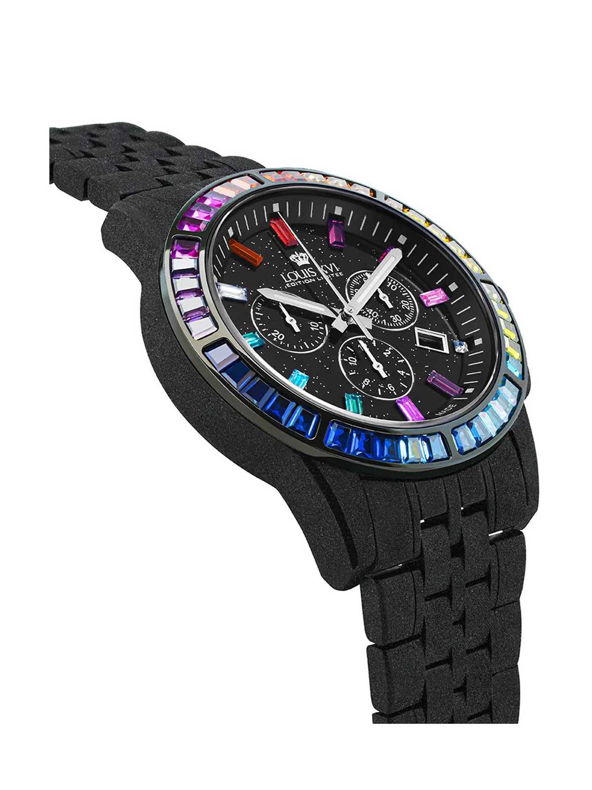 orologio uomo Louis XVI LXVI1129 Mens Watch Majeste Frosted Iced Out Chronograph 43mm 5ATM